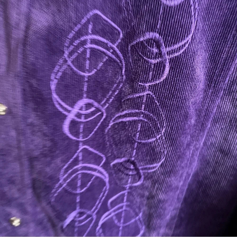 3/$40 Alia Vintage Button Up Soft Corduroy Blouse Shirt Jacket XL - Picture 7 of 7